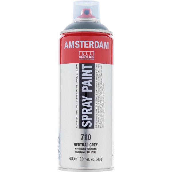 Bombe de peinture Amsterdam 400 ml gris neutre - Photo n°1