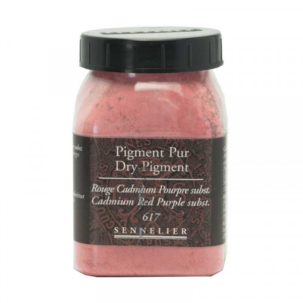 Pigment en poudre - Sennelier - Rouge Cadmium Pourpre - Pot de 200 ml - Photo n°1