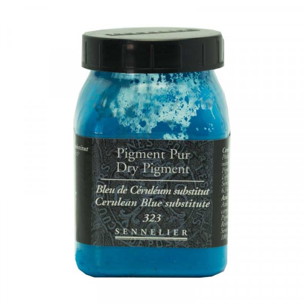 Pigment en poudre - Sennelier - Bleu de Céruleum - Pot de 200 ml - Photo n°1