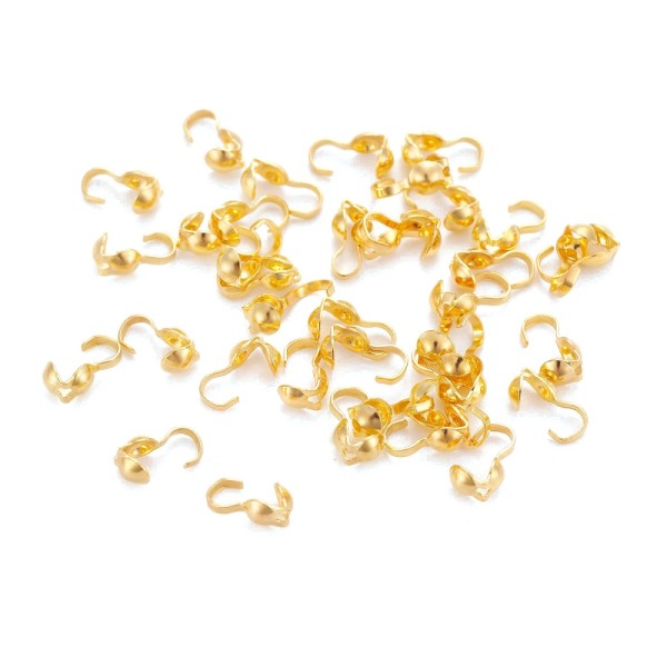 Caches nœud doré avec crochet x 100 - Photo n°1