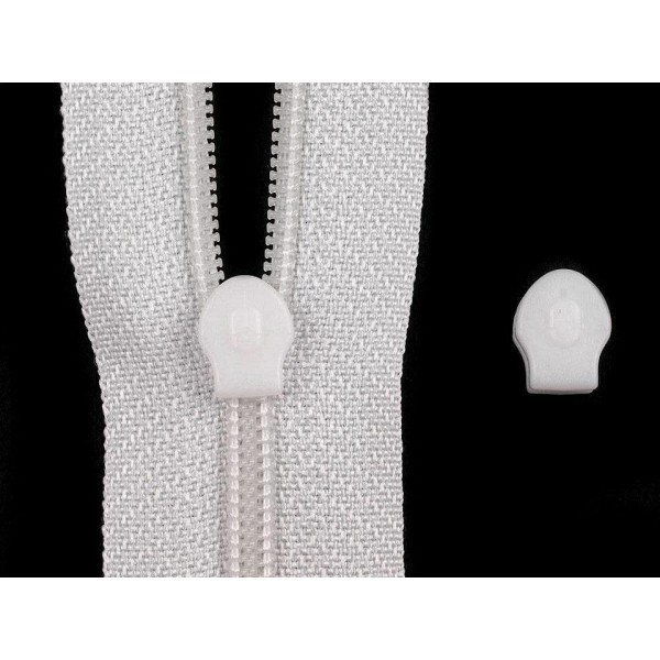 Slider beige 20pc pour zippers en nylon 3 mm, glisseurs, boutons et clearance, haberdashery - Photo n°2