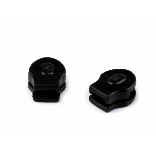 Slider noir 20pc pour zippers en nylon 3 mm, sliders, tips et clearance, haberdashery - Photo n°4