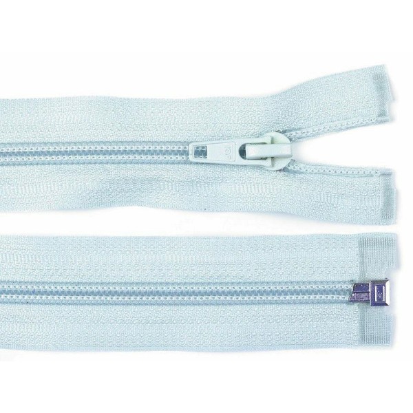 1pc Ballad Blue nylon zipper (coil) 5 mm open-end 55 cm veste, zippers, haberdashery - Photo n°1