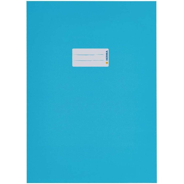 Protège-cahier, en carton, A4 - Bleu clair - Photo n°1