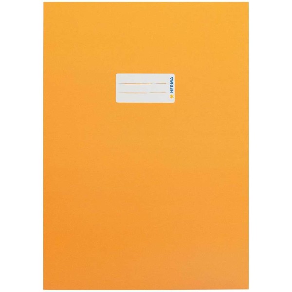 Protège-cahier, en carton, A4 - Orange - Photo n°1