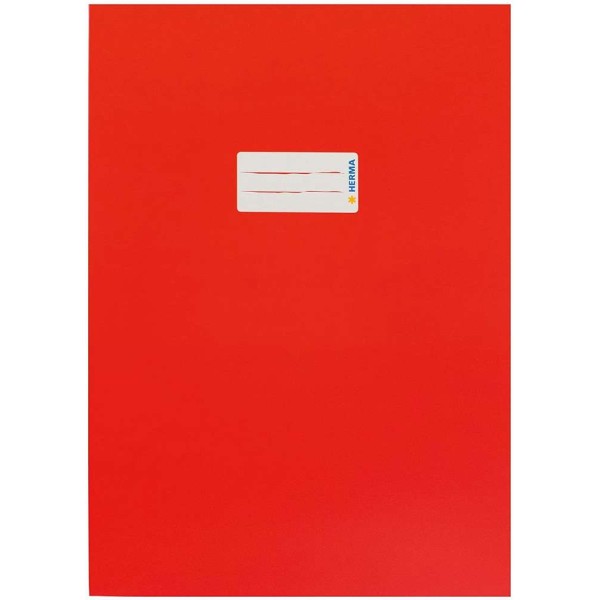 Protège-cahier, en carton, A4 - Rouge - Photo n°1