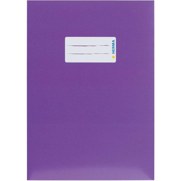 Protège-cahier, en carton, A4 - Violet - Photo n°1