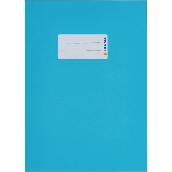 Protège-cahier, en carton, A5 - Bleu clair - Photo n°1