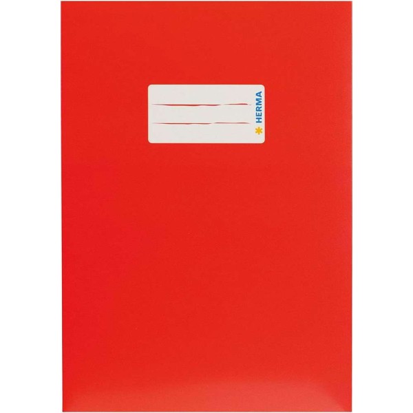 Protège-cahier, en carton, A5 - Rouge - Photo n°1