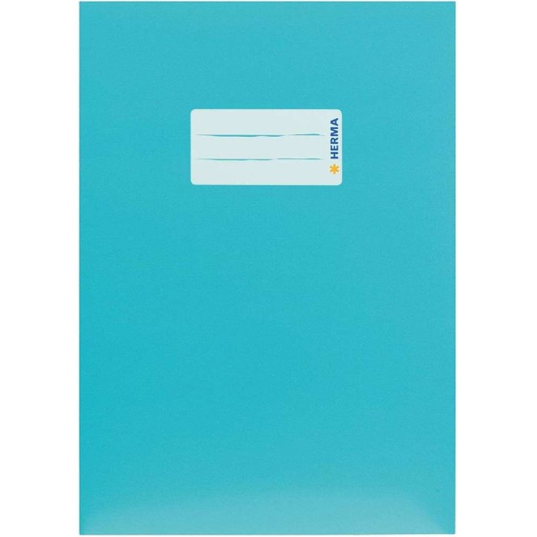 Protège-cahier, en carton, A5 - Turquoise - Photo n°1
