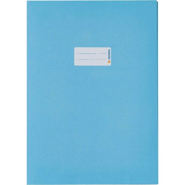 Protège-cahier, en papier, A4 - Bleu clair - Photo n°1