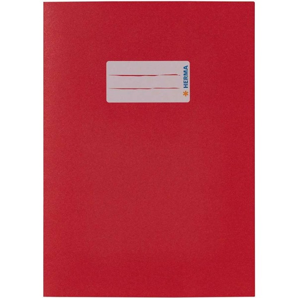 Protège-cahier, en papier, A5 - Rouge foncé - Photo n°1