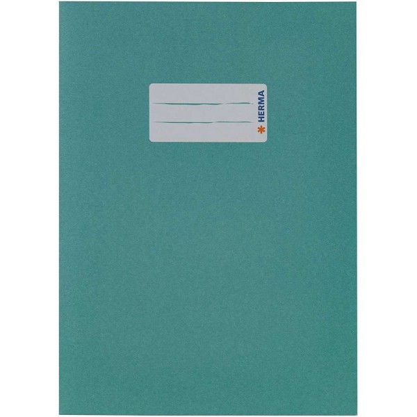 Protège-cahier, en papier, A5 - Turquoise - Photo n°1