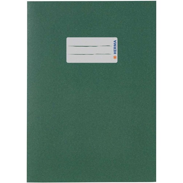 Protège-cahier, en papier, A5 - Vert foncé - Photo n°1