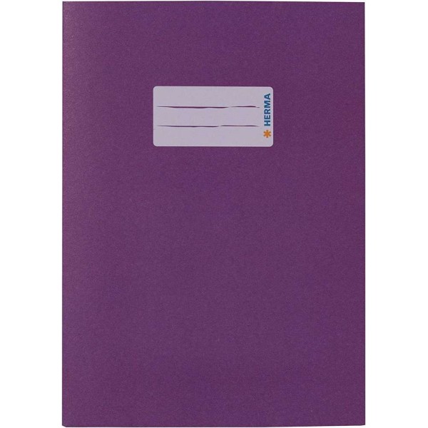Protège-cahier, en papier, A5 - Violet - Photo n°1