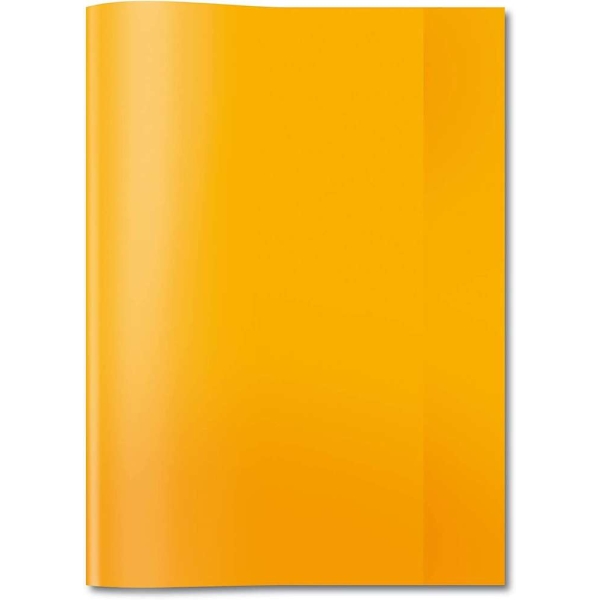 Protège-cahiers, A4, en PP - Orange transparent - Photo n°1