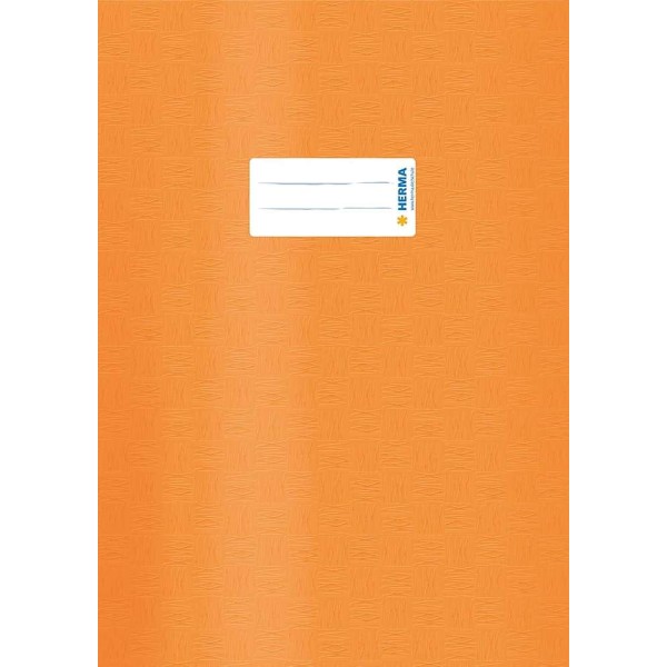 Protège-cahier, A4, en PP - Orange opaque - Photo n°1