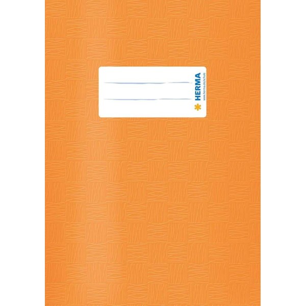 Protège-cahier, A5, en PP - Orange opaque - Photo n°1