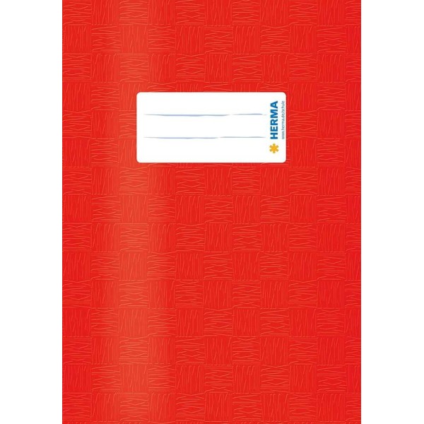 Protège-cahier, A5, en PP - Rouge opaque - Photo n°1