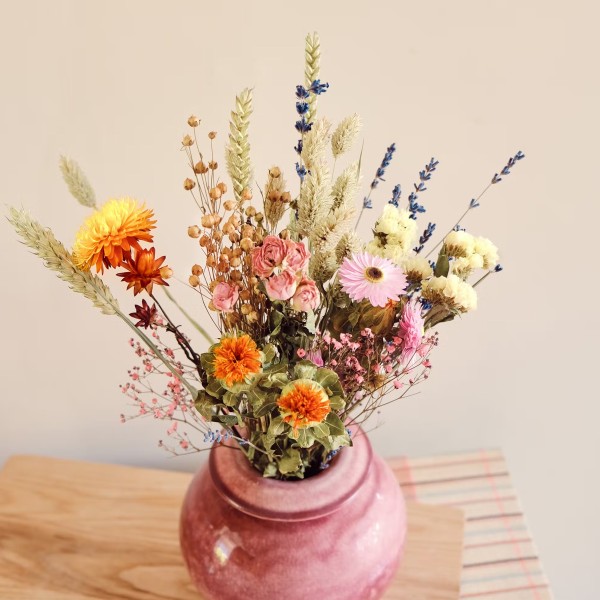 Bouquet de fleurs séchées - Multicolore - Petit modèle - 35 cm - Photo n°2