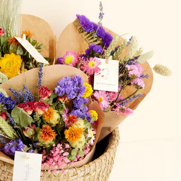 Bouquet de fleurs séchées - Multicolore - Petit modèle - 35 cm - Photo n°3