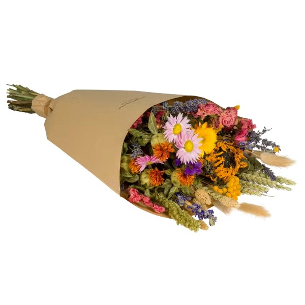 Bouquet de fleurs séchées - Multicolore - Moyen modèle - 55 cm - Photo n°1