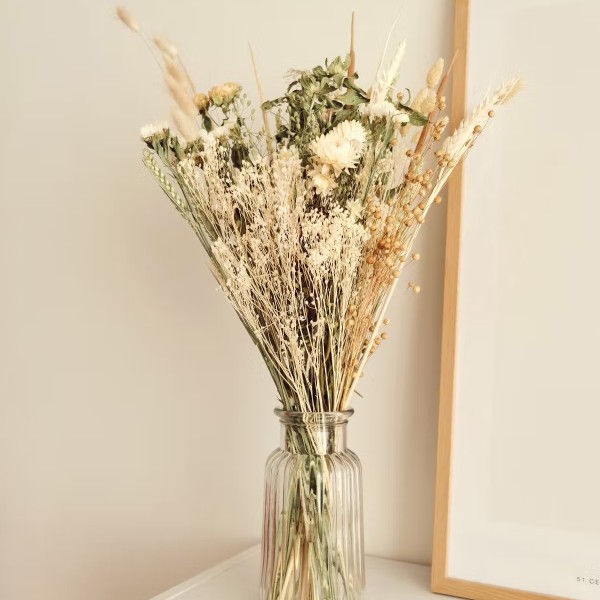 Bouquet de fleurs séchées - Naturel - Grand modèle - 65 cm - Photo n°2