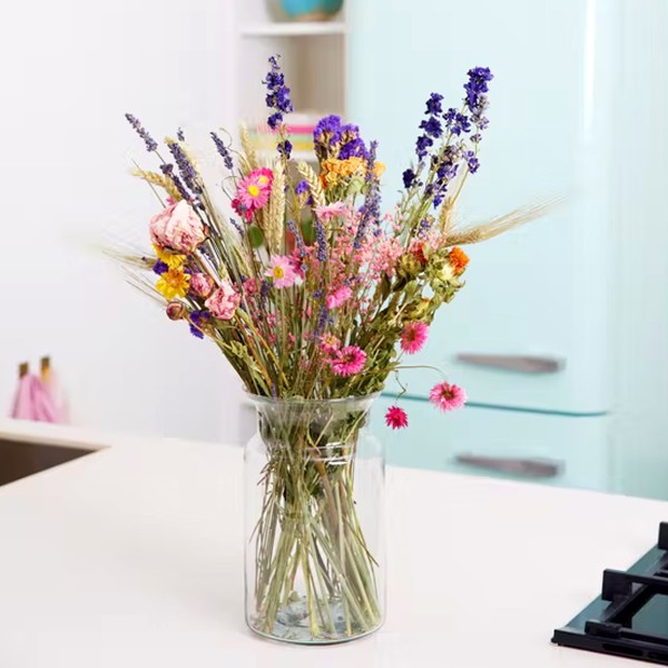 Bouquet de fleurs séchées - Multicolore - Grand modèle - 65 cm - Photo n°2