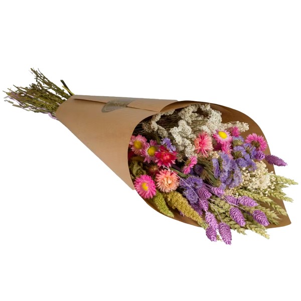 Bouquet de fleurs séchées - Lilas - Grand modèle - 65 cm - Fleurs séchées -  Creavea