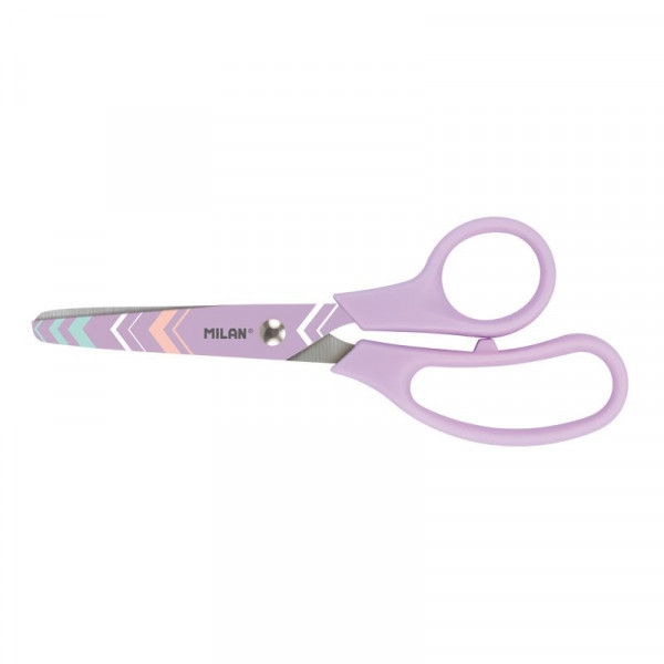 Ciseaux scolaire Basic Milan couleur pastel lilas - Photo n°2