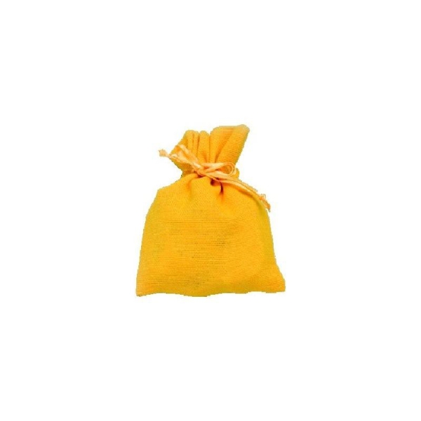 Sachet coton jaune vif x10 - Photo n°1