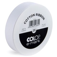 Ruban en coton pour E-mark Create - 25 mm - 25 m