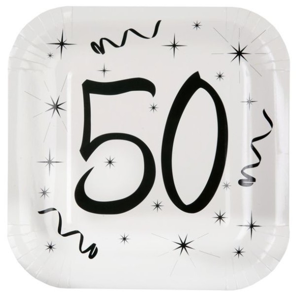10 Assiettes anniversaire 50ans - Photo n°1