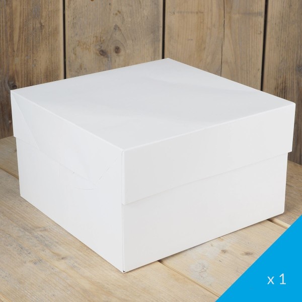 Boîte à gâteau blanche 25 cm - Photo n°1