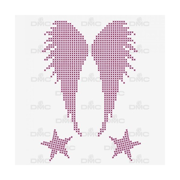 Feuilles magic paper fun - ailes d'ange et étoiles - hydrosoluble Custom By Me - A4 - fc5002 - Photo n°1
