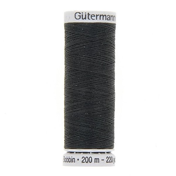 Bobine fil à broder Gütermann 200m noir 100% polyester - 1005 - Photo n°1
