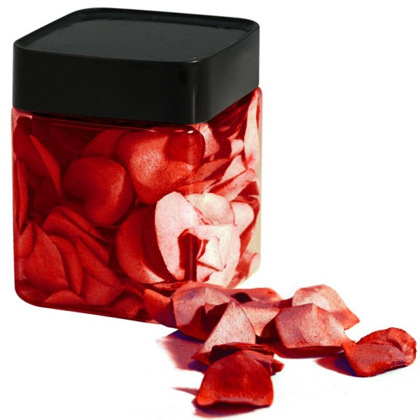 Pétales de rose en papier rouge 2,5 cm - Photo n°1