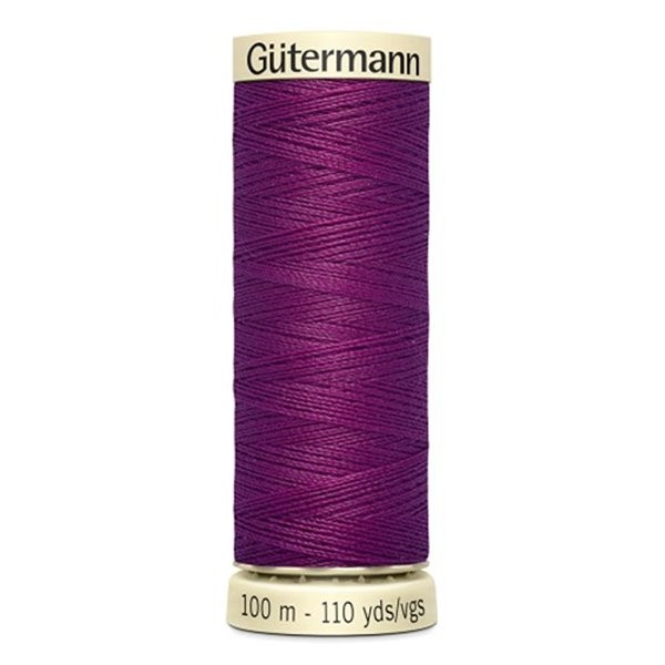 Bobine fil Gütermann 100m polyester violet - 0718 - Photo n°1