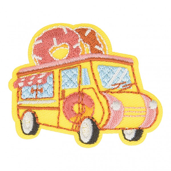 Ecusson thermocollant food truck donuts 4cm x 3,5cm - Photo n°1