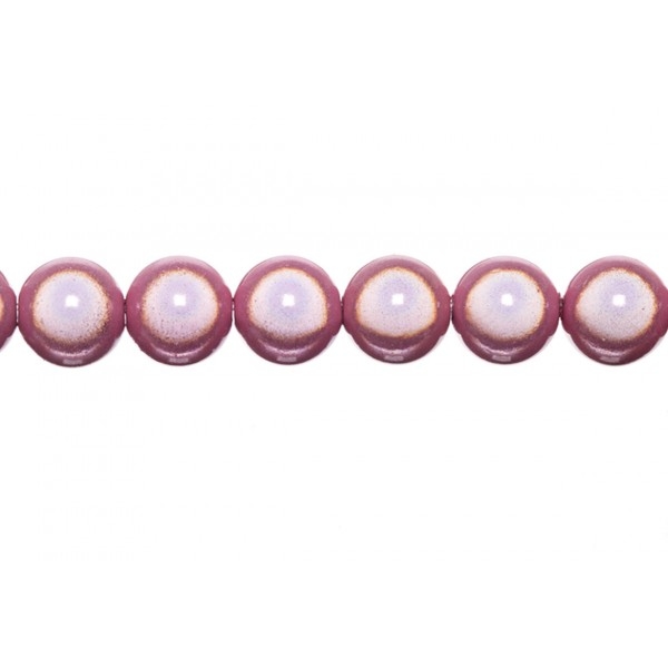 10x perles Magiques Rondes 8mm ROSE POUDRE - Photo n°1
