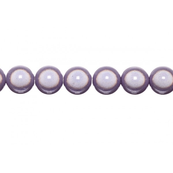 10x perles Magiques Rondes 6mm PARME GRISE - Photo n°1