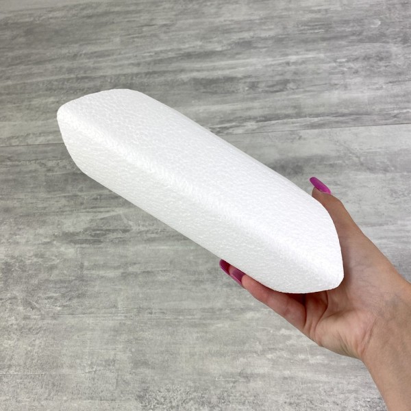 Socle Coussin en polystyrène blanc, Largeur 20 cm x Epais. 7 cm, 28 kg/ m3, dummy pour centre de tab - Photo n°2