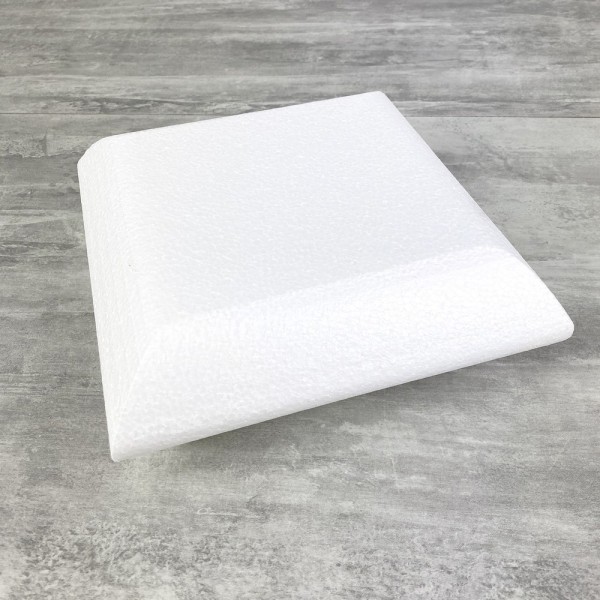 Socle Coussin en polystyrène blanc, Largeur 20 cm x Epais. 7 cm, 28 kg/ m3, dummy pour centre de tab - Photo n°1