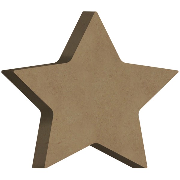 Petite étoile en bois à décorer - 6 x 6 cm - Photo n°1