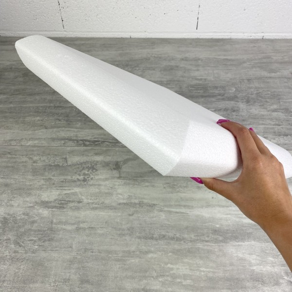 Socle Coussin en polystyrène blanc, Largeur 40 cm x Epais. 7 cm, 28 kg/ m3, dummy pour centre de tab - Photo n°4