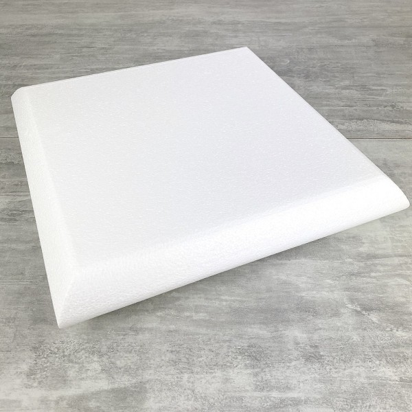 Socle Coussin en polystyrène blanc, Largeur 40 cm x Epais. 7 cm, 28 kg/ m3, dummy pour centre de tab - Photo n°1
