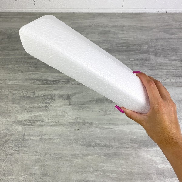 Socle Coussin en polystyrène blanc, Largeur 30 cm x Epais. 7 cm, 28 kg/ m3, dummy pour centre de tab - Photo n°3