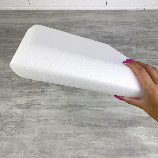 Socle Coussin en polystyrène blanc, Largeur 30 cm x Epais. 7 cm, 28 kg/ m3, dummy pour centre de tab - Photo n°4