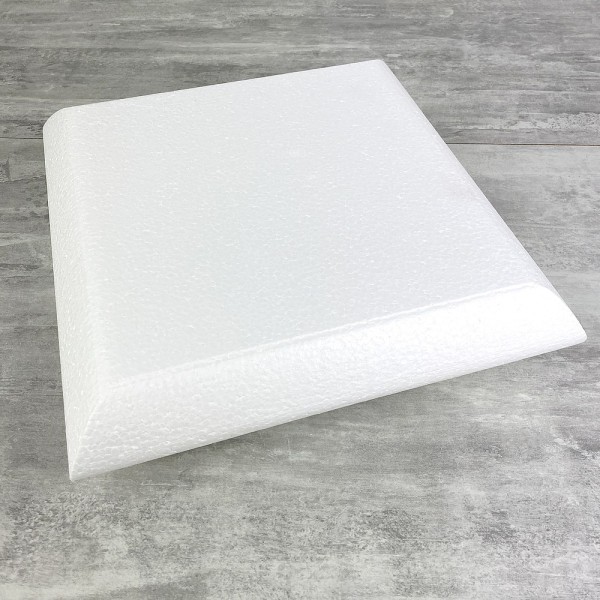Socle Coussin en polystyrène blanc, Largeur 30 cm x Epais. 7 cm, 28 kg/ m3, dummy pour centre de tab - Photo n°1
