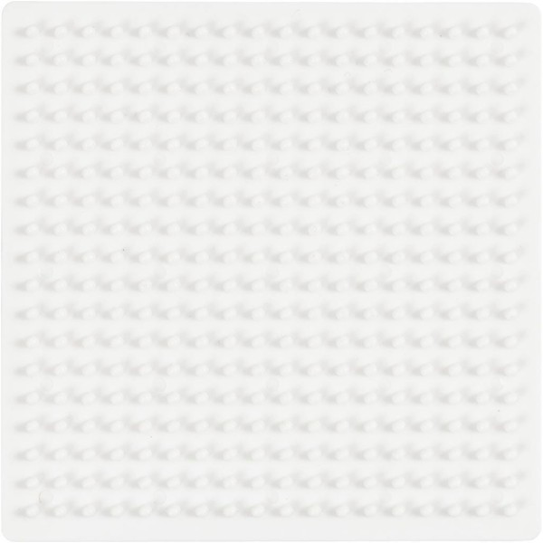 Plaque pour perles à repasser - Carré - 9,5 x 9,5 cm - Photo n°1